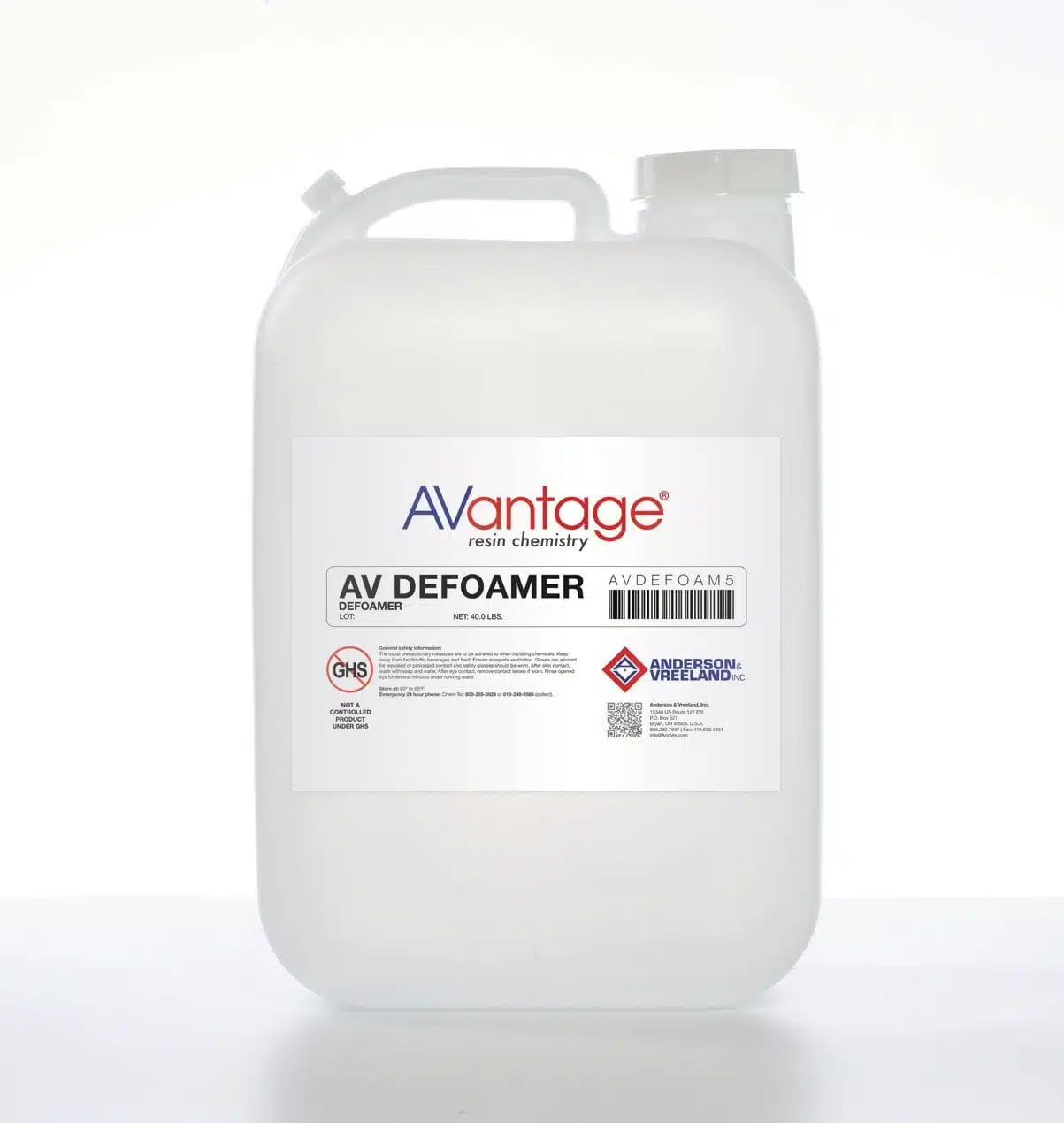 AV liquid photopolymer defoamer