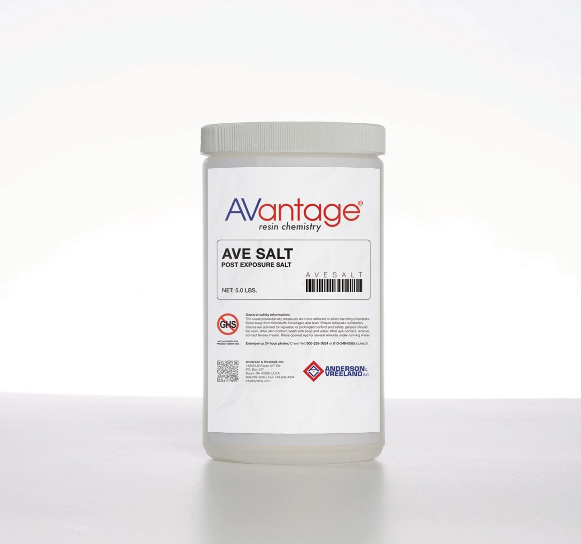 AV liquid photopolymer salt